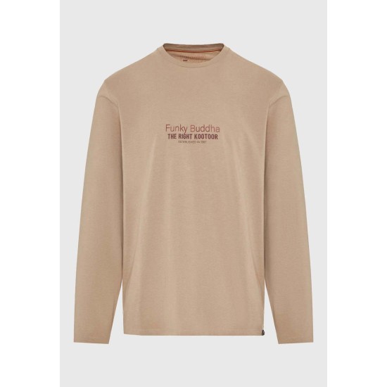 FUNKY BUDDHA FBM012-003-07 CIGAR Μακρυμάνικη μπλούζα