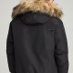 FUNKY BUDDHA FBM012-021-01 BLACK Ανδρικό puffer με αποσπώμενη κουκούλα
