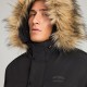 FUNKY BUDDHA FBM012-021-01 BLACK Ανδρικό puffer με αποσπώμενη κουκούλα