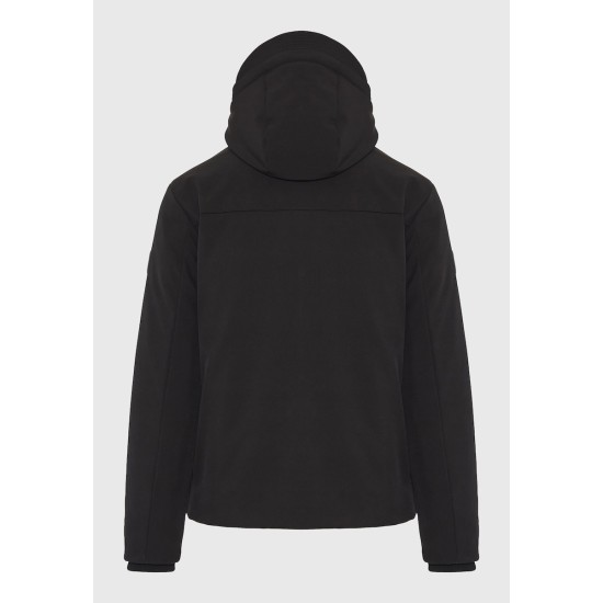 FUNKY BUDDHA FBM012-015-01 BLACK Ανδρικό casual μπουφάν με κουκούλα