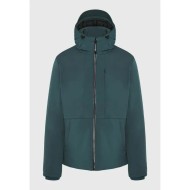 FUNKY BUDDHA FBM012-015-01 INDIAN TEAL Ανδρικό casual μπουφάν με κουκούλα