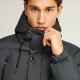 FUNKY BUDDHA FBM012-044-01 ANTHRACITE Ανδρικό puffer μπουφάν με κουκούλα