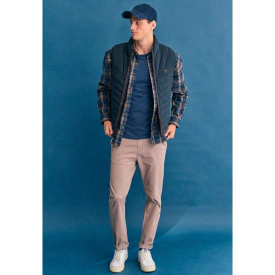 FUNKY BUDDHA FBM012-001-02 LT-CIGAR Παντελόνι Chino σε Κανονική 