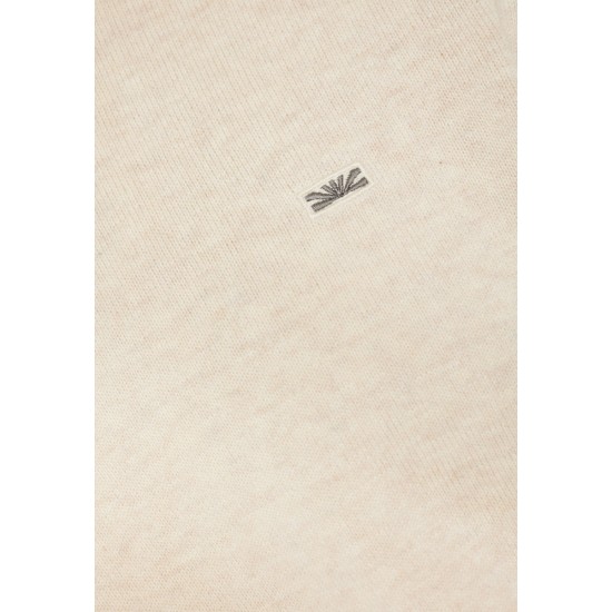 FUNKY BUDDHA FBM012-001-09 IVORY Ανδρικό βαμβακερό πουλόβερ