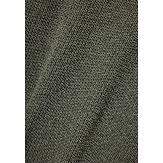 FUNKY BUDDHA FBM012-053-09 CEMENT Ανδρική πλεκτή μπλούζα με λαιμόκοψη