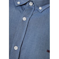 FUNKY BUDDHA FBM012-001-05 INDIGO MEL Πουκάμισο μακρύ