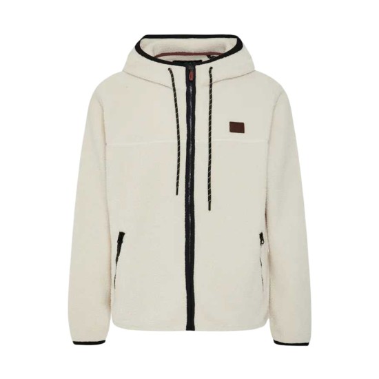 FUNKY BUDDHA FBM012-056-06 CLOUD CREAM Ζακέτα Fleece με Κουκούλα 