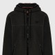 FUNKY BUDDHA FBM012-056-06 BLACK Ζακέτα Fleece με Κουκούλα 