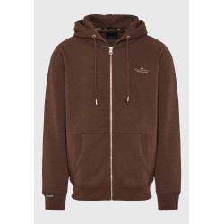 FUNKY BUDDHA FBM012-001-06 ESPRESSO Ανδρική φούτερ ζακέτα με κουκούλα