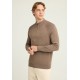 FUNKY BUDDHA FBM012-003-09 CIGAR Πλεκτό πουλόβερ με φερμουάρ στο λαιμό