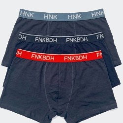FUNKY BUDDHA FBM013-082-10 NAVY Ανδρικά Μποξεράκια 3Pack 