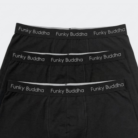 FUNKY BUDDHA FBM013-088-10 BLACK Ανδρικά Μποξεράκια 3Pack 