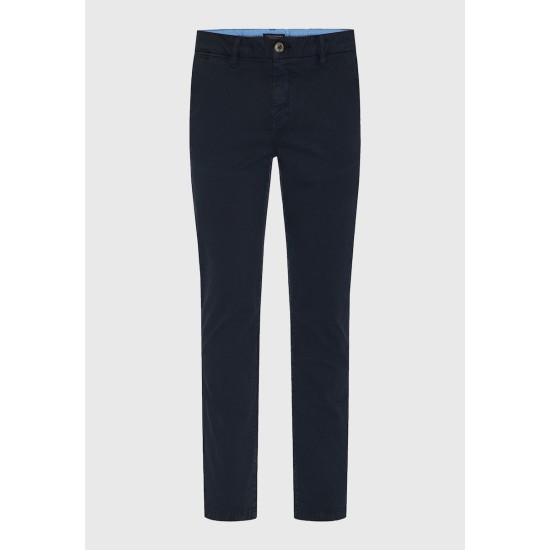 FUNKY BUDDHA FBM013-001-02 NAVY Παντελόνι Chino σε Κανονική 