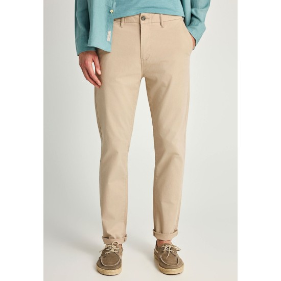 FUNKY BUDDHA FBM013-001-02 GREIGE Παντελόνι Chino σε Κανονική 