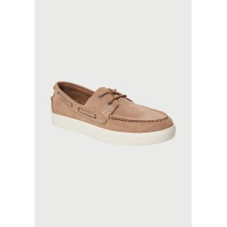 FUNKY BUDDHA FBM013-044-08 BEIGE Ανδρικά suede boat shoes 