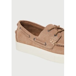 FUNKY BUDDHA FBM013-044-08 BEIGE Ανδρικά suede boat shoes 