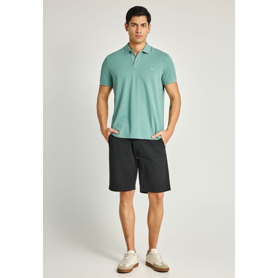Funky Buddha Ανδρική Μπλούζα Polo FBM013-001-11 GREEN LAKE