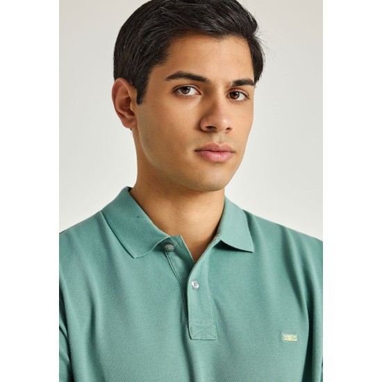 Funky Buddha Ανδρική Μπλούζα Polo FBM013-001-11 GREEN LAKE
