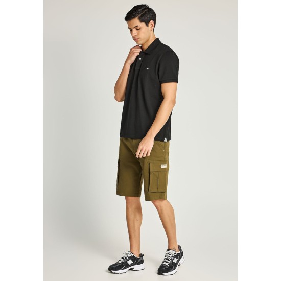 Funky Buddha Ανδρική Μπλούζα Polo FBM013-001-11 BLACK