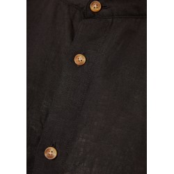 Ανδρικό λινό πουκάμισο με λαιμό mao FBM013-003-05 BLACK 