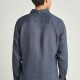 FUNKY BUDDHA FBM013-001-05 DK GREY Essential λινό πουκάμισο