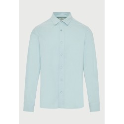 FUNKY BUDDHA FBM013-051-05 MINERAL BLUE Ανδρικό πουκάμισο από βαμβάκι