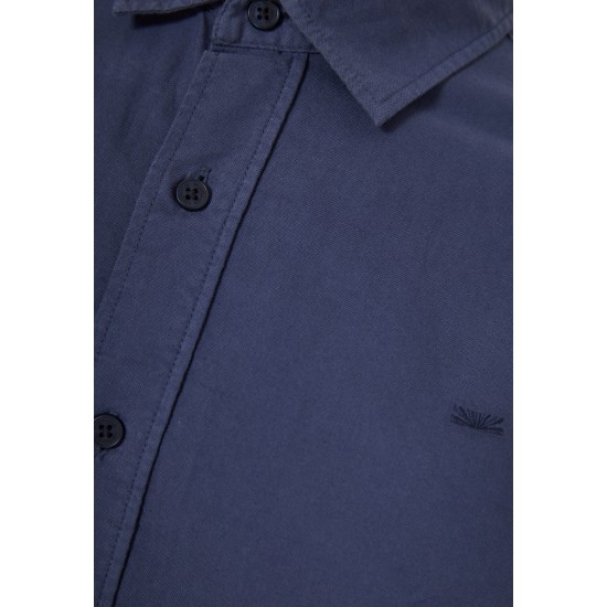 FUNKY BUDDHA FBM013-051-05 INDIGO Ανδρικό πουκάμισο από βαμβάκι