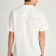 FUNKY BUDDHA FBM013-027-05 OFF WHITE κοντομάνικο πουκάμισο από βαμβάκι