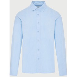 FUNKY BUDDHA FBM013-051-05 LT BLUE Ανδρικό πουκάμισο από βαμβάκι