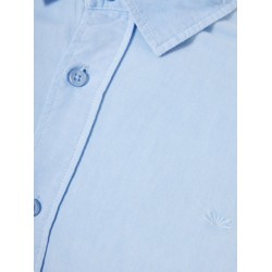 FUNKY BUDDHA FBM013-051-05 LT BLUE Ανδρικό πουκάμισο από βαμβάκι