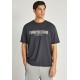 FUNKY BUDDHA FBM013-032-04 ANTHRACITE T-shirt με τύπωμα στο στήθος