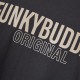 FUNKY BUDDHA FBM013-032-04 ANTHRACITE T-shirt με τύπωμα στο στήθος