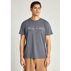 FUNKY BUDDHA FBM013-022-04 DK GREY T-SHIRT