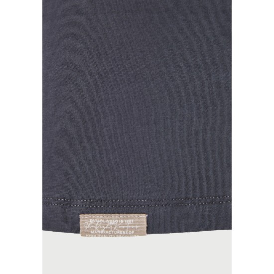 FUNKY BUDDHA FBM013-022-04 DK GREY T-SHIRT