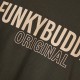 FUNKY BUDDHA FBM013-032-04 DUSTY OLIVE T-shirt με τύπωμα στο στήθος