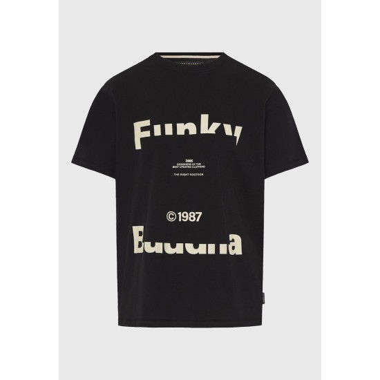 FUNKY BUDDHA FBM013-029-04 BLACK T-SHIRT