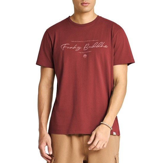 FUNKY BUDDHA FBM013-022-04 HENNA BROWN T-SHIRT
