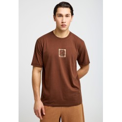 FUNKY BUDDHA FBM013-050-04 BRUNETTE T-SHIRT