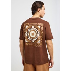 FUNKY BUDDHA FBM013-050-04 BRUNETTE T-SHIRT