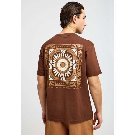 FUNKY BUDDHA FBM013-050-04 BRUNETTE T-SHIRT