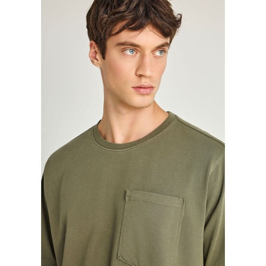 FUNKY BUDDHA FBM013-006-04 DEEP FOREST Ανδρικό relaxed t-shirt από βαμβάκι 