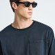 FUNKY BUDDHA FBM013-006-04 BLACK Ανδρικό relaxed t-shirt από βαμβάκι 