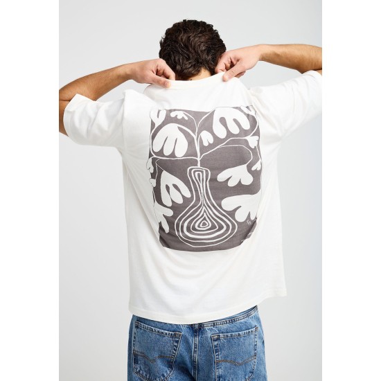 FUNKY BUDDHA FBM013-054-04 OFF WHITE T-SHIRT