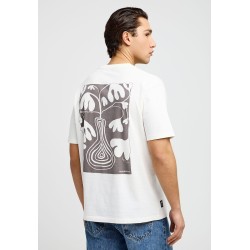 FUNKY BUDDHA FBM013-054-04 OFF WHITE T-SHIRT