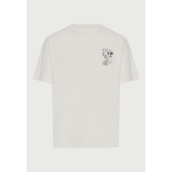 FUNKY BUDDHA FBM013-054-04 OFF WHITE T-SHIRT