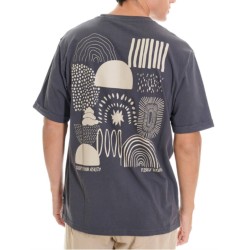 FUNKY BUDDHA FBM013-049-04 ANTHRACITE T-SHIRT