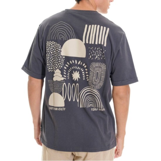 FUNKY BUDDHA FBM013-049-04 ANTHRACITE T-SHIRT