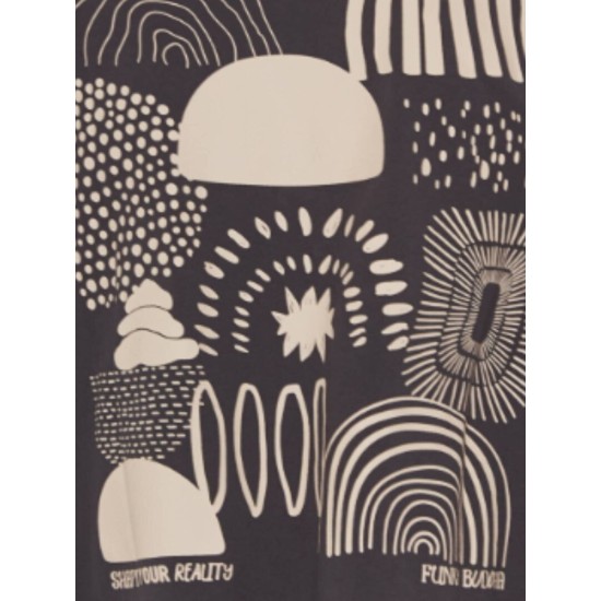 FUNKY BUDDHA FBM013-049-04 ANTHRACITE T-SHIRT