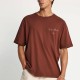 FUNKY BUDDHA FBM013-013-04 BRUNETTE Ανδρικό βαμβακερό t-shirt με τύπωμα