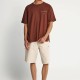 FUNKY BUDDHA FBM013-013-04 BRUNETTE Ανδρικό βαμβακερό t-shirt με τύπωμα